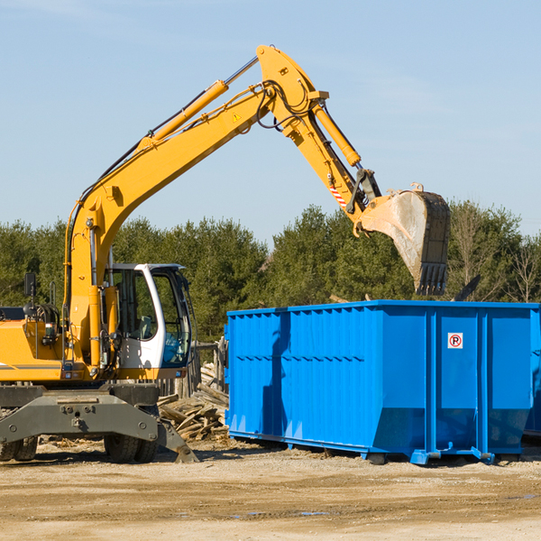 what size residential dumpster rentals are available in Eufaula